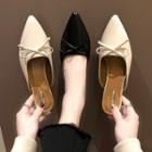 Pointed Ribbon Mules