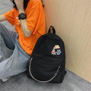 Chain Strap Nylon Backpack