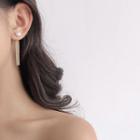 Faux Pearl Tasseled Clip-on Earring