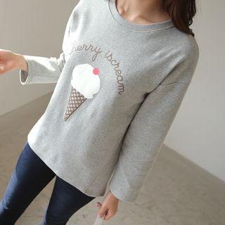 Ice Cream-printed Top