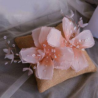 Bridal Beaded Flower Hair Clip