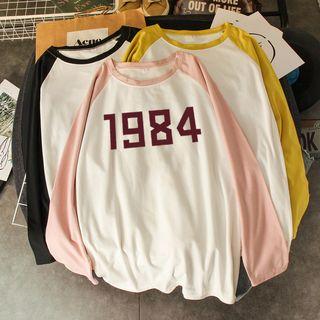 Numbering Long-sleeve Raglan T-shirt