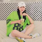 Number Print Over-fit T-shirt