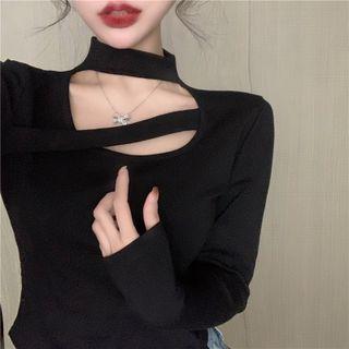 Long Sleeve Halter T-shirt