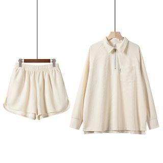 Set: Zip Sweatshirt + Shorts