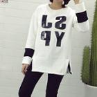 Lettering Loose Fit Pullover