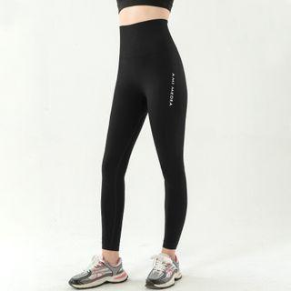 Lettering Sport Yoga Pants