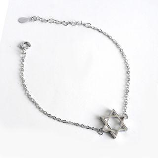 Hexagram Bracelet Silver - One Size