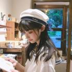 Embroidered Lettering Sailor Hat