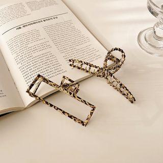 Leopard Print Alloy Hair Clamp