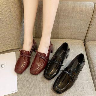 Bock-heel Patent Pumps