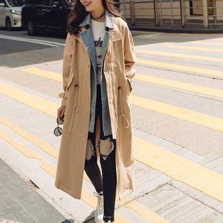 Mock Two-pieces Trench Jacket