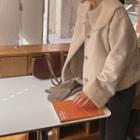 Puritan-collar Faux-shearling Jacket