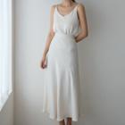 Set: Sleeveless Top + Maxi Flare Skirt