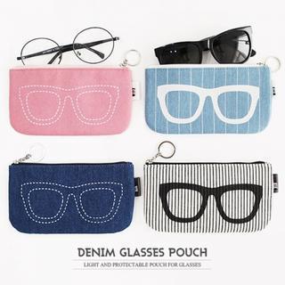 The Basic Series Denim Glasses Pouch