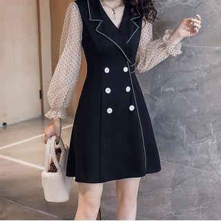 Long-sleeve Double Breasted Dress (various Designs)