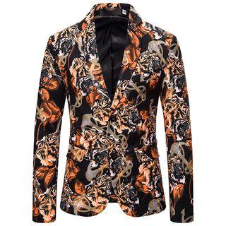 Tiger Jacquard Blazer