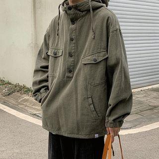 Placket Overhead Hoodie