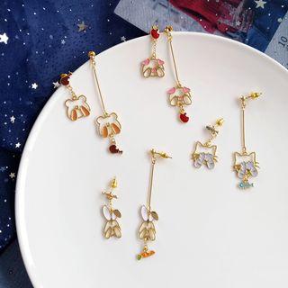 Non-matching Alloy Animal Dangle Earring