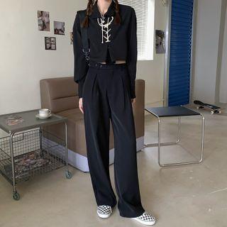 Lace-up Shirt / Dress Pants