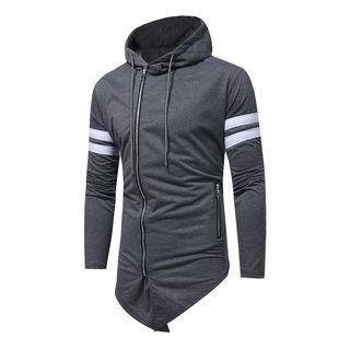Strip Trim Hooded Jacket