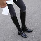 Zip-up Chunky-heel Boots