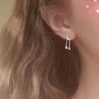 925 Sterling Silver Moon & Star Fringed Earring