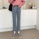 High-waist Boot-out Straight-leg Pants
