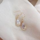 Faux Crystal Drop Earring 1 Pair - As Shown In Figure - One Size