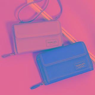 Zip Around Wallet With Crossbody Strap