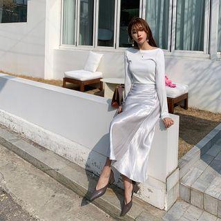 Satin Maxi Skirt