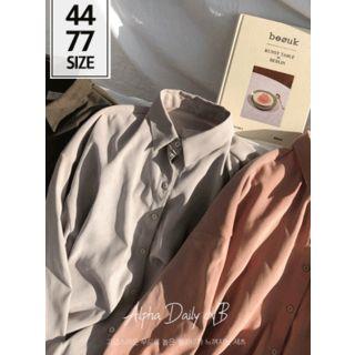 Couple Textured Loose-fit Shirt