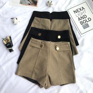 Striped A-line Skirt / Button A-line Skirt