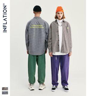 Couple Patchwork Loose-fit Shirt