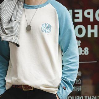 Raglan-sleeve Printed Tee