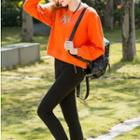 Zipped Pullover Orange - One Size
