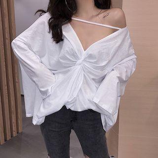 Reversible V-neck Top