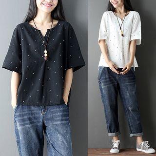 Dotted Short Sleeve T-shirt