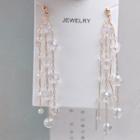 Faux Crystal Fringed Earring As Shown In Figure - One Size