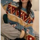Christmas Themed Jacquard Sweater