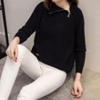Zip Collared Sweater