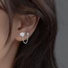 Asymmetrical Rhinestone Earring