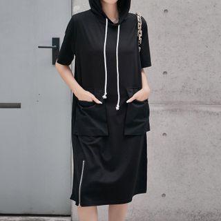 Pocketed Hoodie Dress