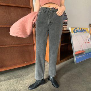 Gray Wash Relaxed-fit Jeans