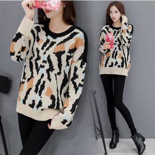 Printed Thick Sweater