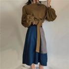 Tie Waist Sweatshirt