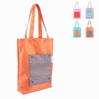 Printed Panel Lightweight Foldable Shopper Bag