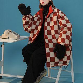 Two Way Check Padding Jacket