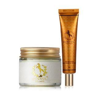 Eunyul - Horse Oil Cream & Eye Cream Set 2 Pcs
