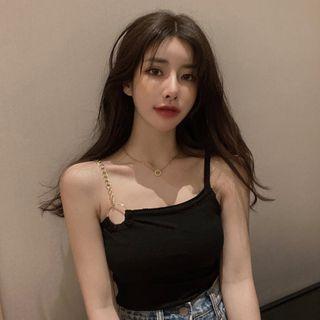 Spaghetti Strap Chained Tank Top